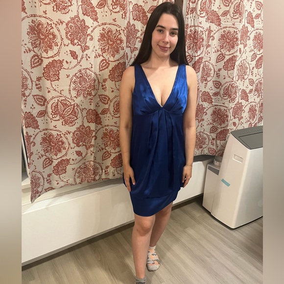 Designer London Times Satin-Silk party dress 💕 - Picture 1 of 12